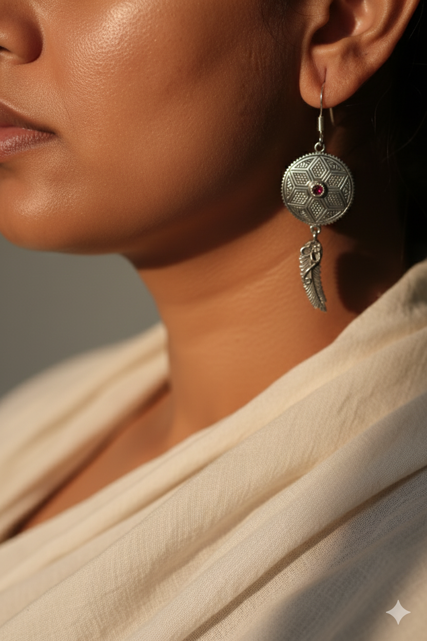 Crimson Mandala Drops