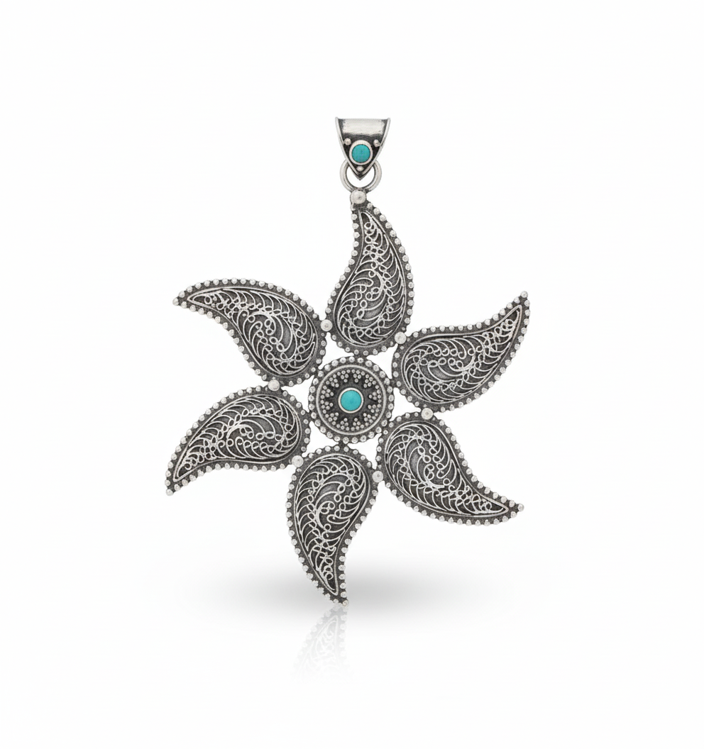 Turquoise Star Neckpiece