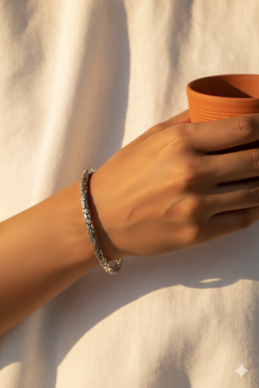 The Venetian Serpentine Sterling Silver Bracelet