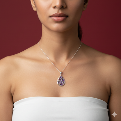 Jeweled Drop Neckpiece