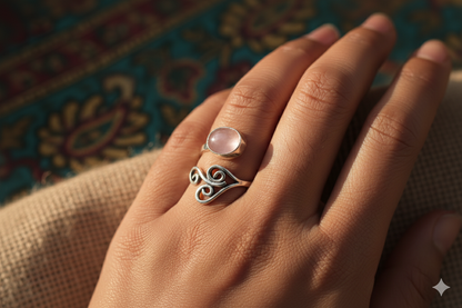 Coral Spiral Ring