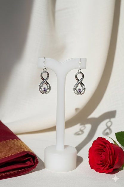 Lavender Loop Earrings