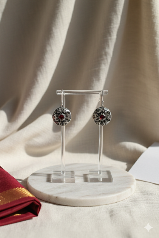 Medallion Garnet Drops