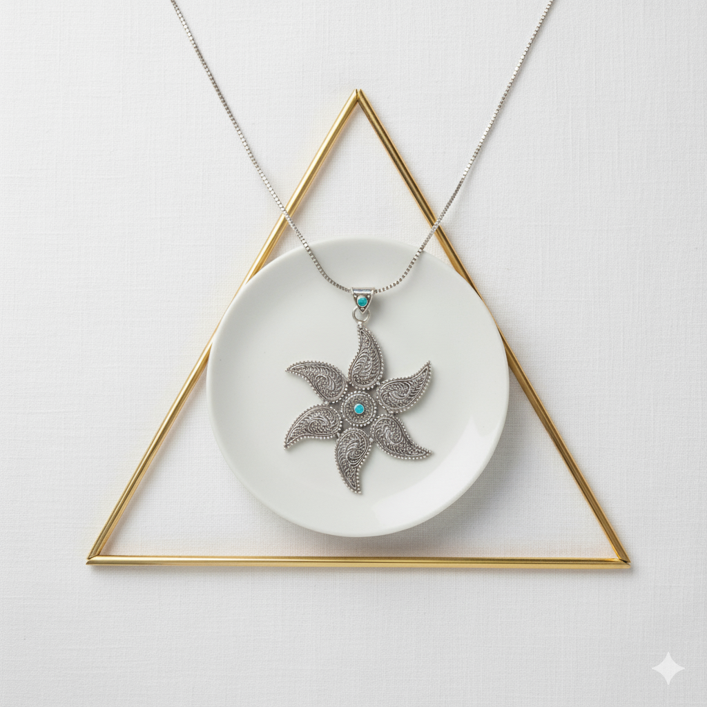 Turquoise Star Neckpiece