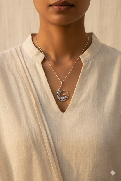 Serenity Spiral Neckpiece