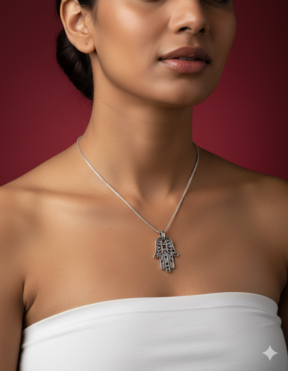 Artisanal Hamsa Neckpiece
