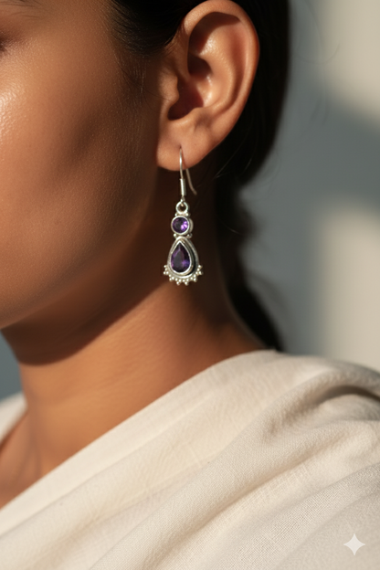 Royal Amethyst Earrings