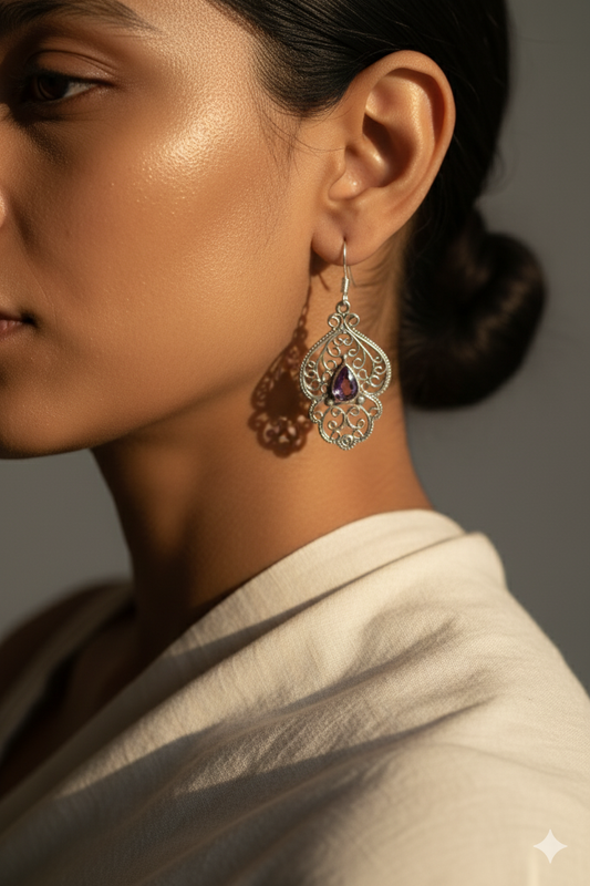 Victorian Amethyst Earrings