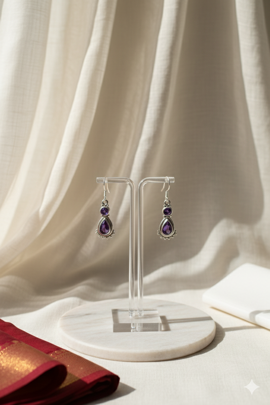 Royal Amethyst Earrings
